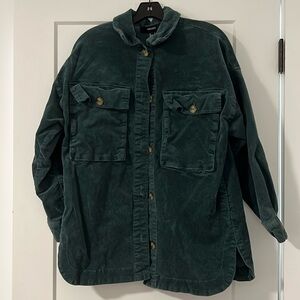 F21 Corduroy Shacket with pockets